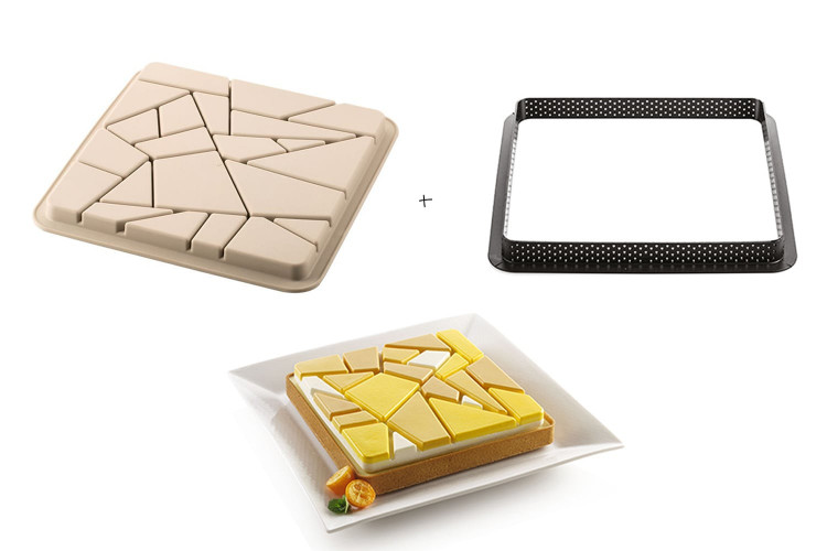 Kit moule &agrave; tarte Silikomart Liberty
