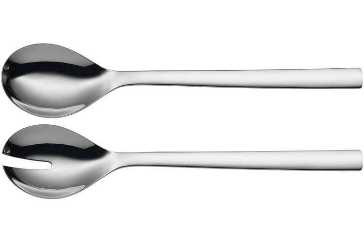 Set de 2 couverts à salade WMF Nuova 30cm en acier inox 18/10 Cromargan