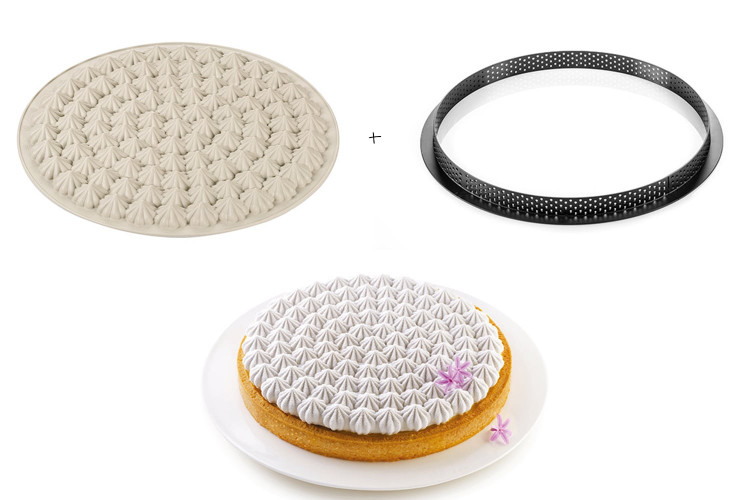 Kit moule &agrave; tarte Silikomart Meringue
