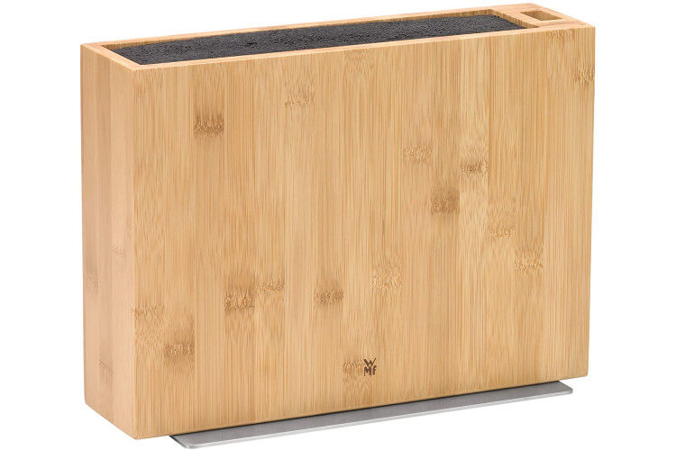 Bloc vide universel WMF Smart Compact en bambou pour 5 couteaux - insert pour ciseaux
