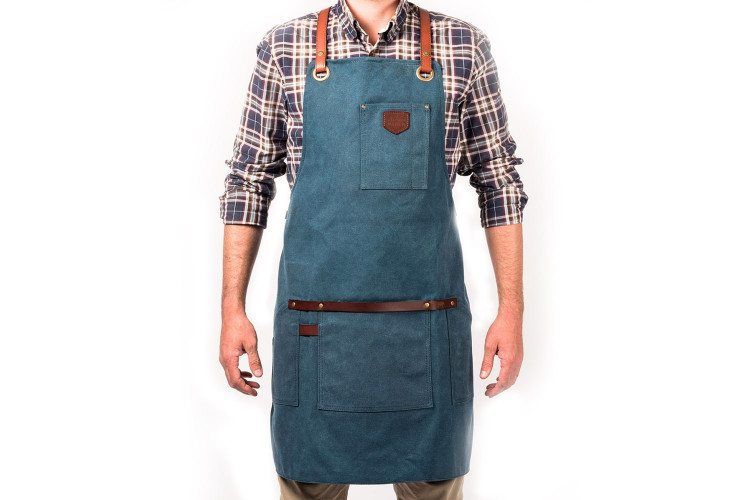 Tablier de cuisine Alaskan Maker N&deg;547 vintage en toile