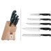 Bloc en chêne WMF Spitzenklasse Plus 5 couteaux de cuisine rivetés