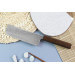 Couteau nakiri japonais artisanal Wusaki Unagi AUS10 damas 16,5cm manche chêne