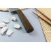 Couteau nakiri japonais artisanal Wusaki Unagi AUS10 damas 16,5cm manche chêne