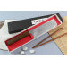 Couteau nakiri japonais artisanal Wusaki Unagi AUS10 damas 16,5cm manche chêne