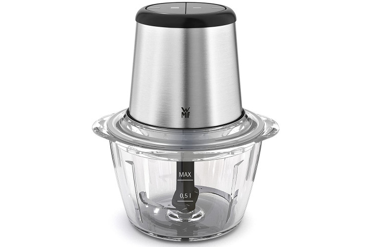 Hachoir &eacute;lectrique WMF Kult X avec bol en verre 1L