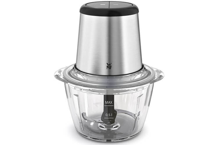 Hachoir électrique WMF Kult X avec bol en verre 1L