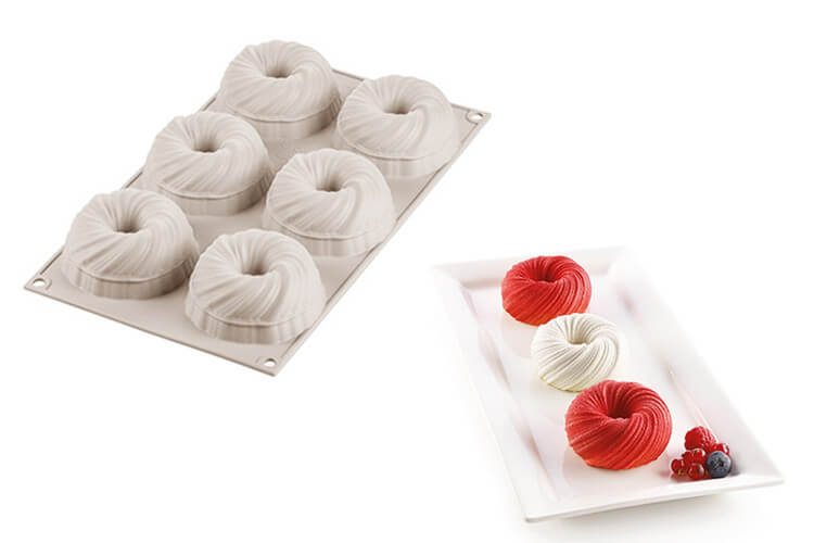 Moule silicone 3D Silikomart Mini Intreccio
