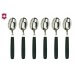 Ensemble de 6 cuilleres de table noires Victorinox Acier