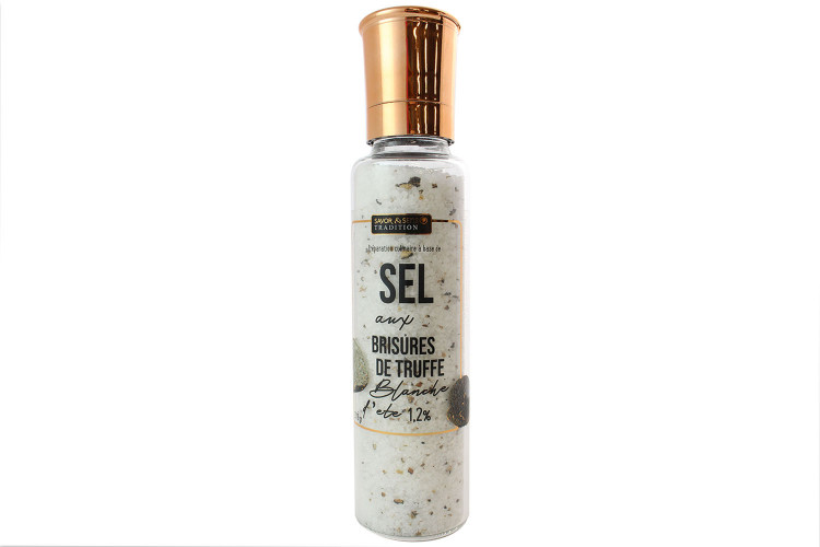 Moulin &agrave; sel aromatis&eacute; Savor&Sens &agrave; la brisure de truffe d'&eacute;t&eacute; - 370g