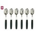 Ensemble de 6 cuilleres à café noires Victorinox Acier