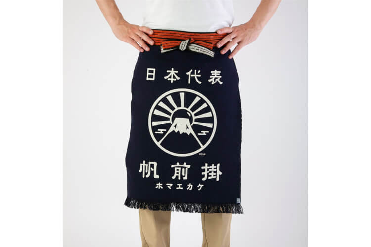 Tablier de cuisine japonais Anyhting Maekake Mont Fuji
