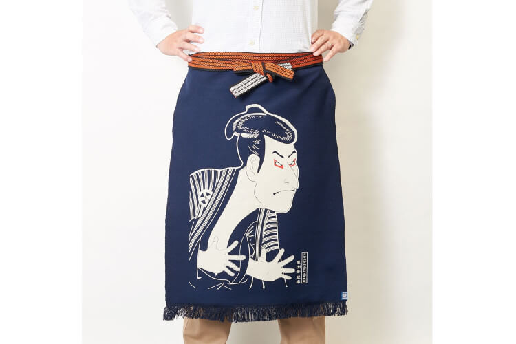 Tablier de cuisine japonais Anyhting Maekake Sharaku