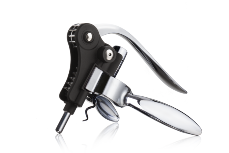Tire-bouchon &agrave; levier Vacu Vin horizontal noir 14,5cm