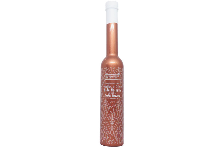 Huiles d'olive et de noisette Savor&Sens Color Block au jus de truffe blanche - 20cl