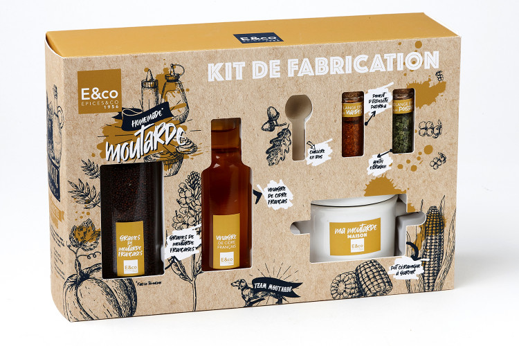 Kit de fabrication moutarde maison Epices&Co &agrave; faire soi-m&ecirc;me