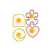 Set de 4 formes de cuisson Mastrad pour œufs, muffins, cookies