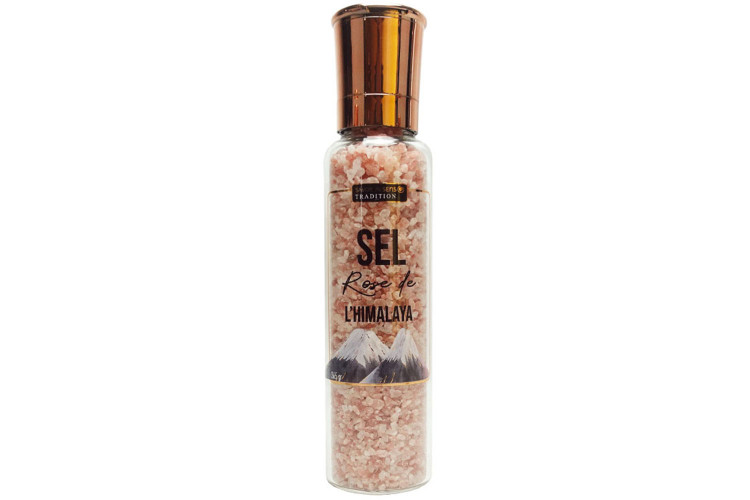 Moulin &agrave; sel rose de l'Himalaya Savor&Sens - 365g