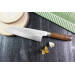 Couteau santoku japonais artisanal forgé Takeshi Saji R2 Tsuchime 16,5cm