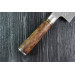 Couteau santoku japonais artisanal forgé Takeshi Saji R2 Tsuchime 16,5cm
