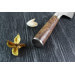 Couteau santoku japonais artisanal forgé Takeshi Saji R2 Tsuchime 16,5cm