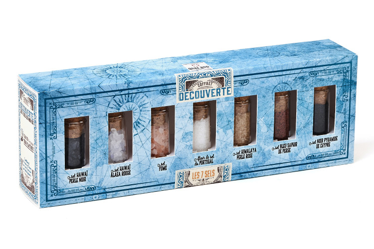 Coffret d&eacute;couverte Quai Sud 7 sels du monde