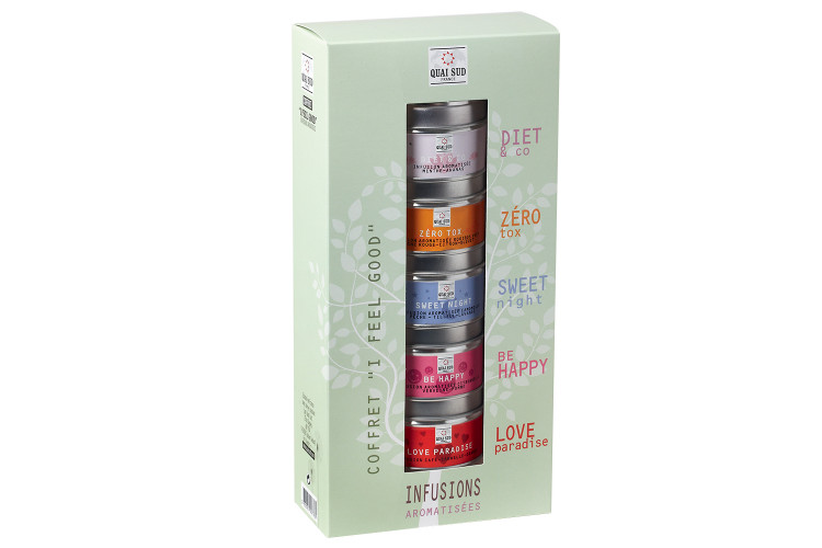 Coffret infusions Quai Sud I Feel Good 5 go&ucirc;ts