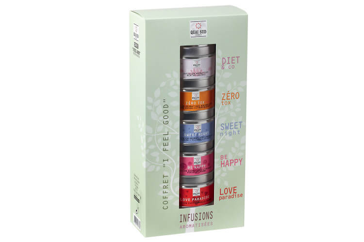 Coffret infusions Quai Sud I Feel Good 5 goûts