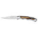 Couteau pliant Laguiole Bougna Baroque 12cm bois zébré + tire bouchon