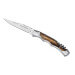Couteau pliant Laguiole Bougna Baroque 12cm bois zébré + tire bouchon