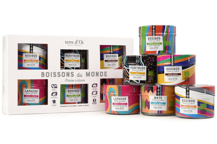 Coffret Terre d'Oc 6 Boissons du Monde bio