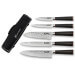 Mallette de 5 couteaux de cuisine Wusaki Ebony AUS8 manches ébène 