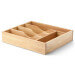 Range-couverts Continenta en bois d'hévéa 35x30x7cm
