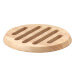 Dessous de plat rond Continenta en bois d'hévéa Ø20x1,5cm