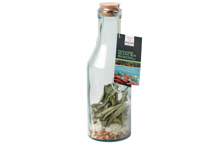 Mélange pour rhum arrangé Quai Sud Paradise Island en carafe 1l - Notes fleuries