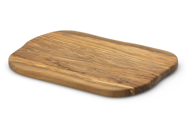 Planche &agrave; d&eacute;couper Continenta en bois d'olivier 29x18x1,6cm