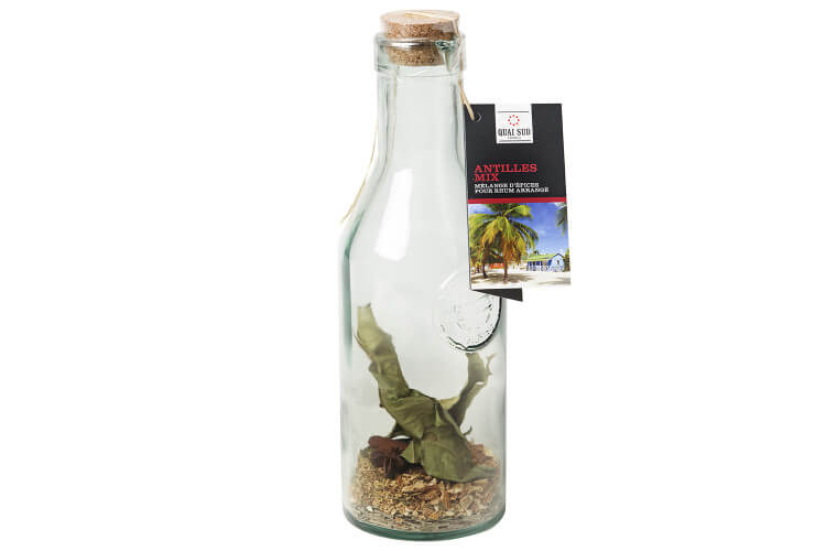 Mélange pour rhum arrangé Quai Sud Antilles en carafe 1l - Notes agrumes et tonka