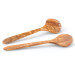 Set de 2 couverts à salade bords dentelles Continenta en bois d'olivier 31,5cm