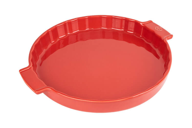 Moule à tarte céramique Peugeot Appolia 30cm rouge