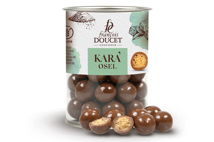 Billes de c&eacute;r&eacute;ales souffl&eacute;es chocolat caramel Fran&ccedil;ois Doucet Kara'Osel 100g