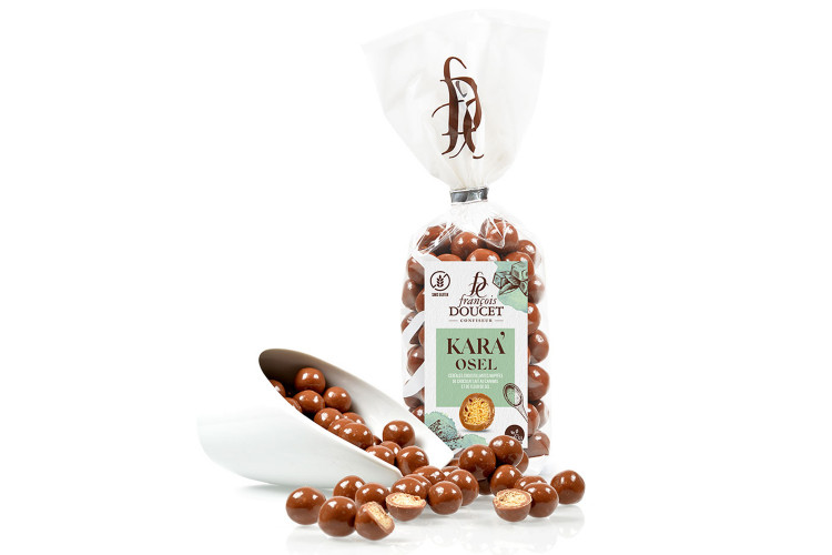 Billes de c&eacute;r&eacute;ales souffl&eacute;es chocolat caramel Fran&ccedil;ois Doucet Kara'Osel sachet de 200g