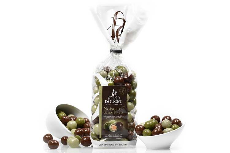Bonbons au chocolat Fran&ccedil;ois Doucet Noisettes de nos For&ecirc;ts sachet de 200g