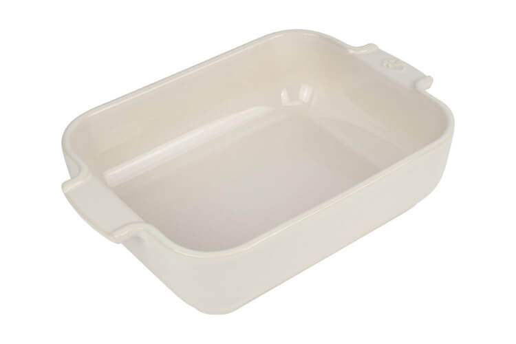 Plat four rectangle Peugeot Appolia en céramique écru 20x15,5x5,5cm