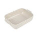 Plat four rectangle Peugeot Appolia en céramique écru 20x15,5x5,5cm