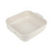 Plat four carré Peugeot Appolia en céramique écru 22,5x22,5x6,5cm