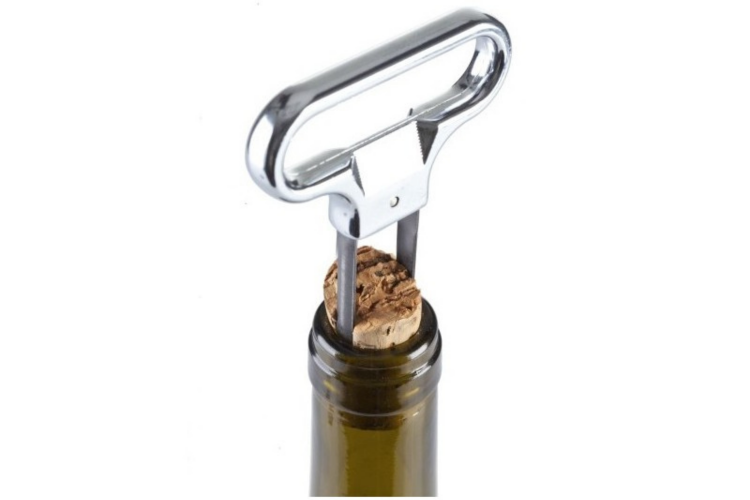 Tire-bouchon Vacu Vin &agrave; double lame - Id&eacute;al bouchons ab&icirc;m&eacute;s