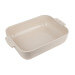 Plat four rectangle Peugeot Appolia en céramique écru 26x20x6,5cm