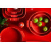 Plat four rectangle Peugeot Appolia en céramique rouge 26x20x6,5cm