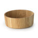 Saladier rond bord droit Continenta en bois de chêne Ø31x12cm