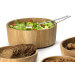 Saladier rond bord droit Continenta en bois de chêne Ø31x12cm